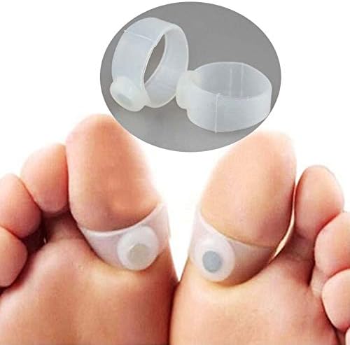 Hot Sale 10Pcs/5Pairs Magnet Lose Weight Slim Loss Toe Ring Sticker Silicon Foot Massage Feet Loss Weight Reduce Burn Fat Feet Care C418