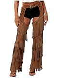 chaps femme pas cher Parfait pour diverses occasions festives telles que les raves, les soirées à thème, les carnavals de Noël et les fêtes, il apportera une touche d'originalité à votre tenue. Ambiance festive et amusante