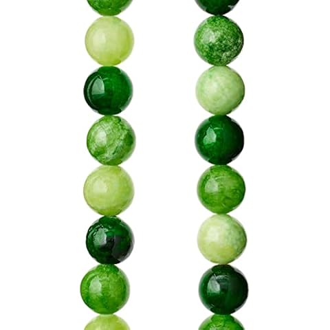 12 Pack: Green Jasper Round Beads, 10mm by Bead Landing™ Cover