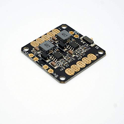 HONGYI Diy Rc Bec 5v12V Micro Bec Voltage Regulator Power Hub Racing Drone Esc Power Distribution Board Led Switch Drone Spare Parts (Color : Black)