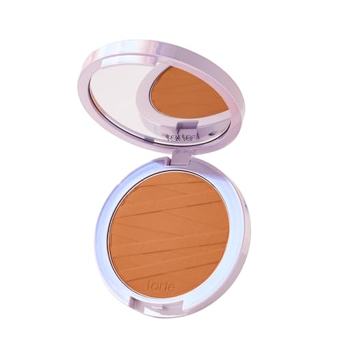 Image of tarte face tape pressed powder - Medium-Coverage Waterproof Powder with Hyaluronic Acid, Snow Mushroom & Peptides to Smooth & Set Makeup, Lightweight, Vegan & Cruelty Free