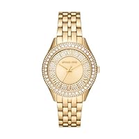 Michael Kors Women's Gold Stainless Steel Harlowe Analogue Watch, 38mm