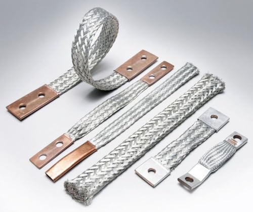 Tresse de cuivre plate de 30,5 cm Burndy Bd12 N conducteur flexible 190A 225A