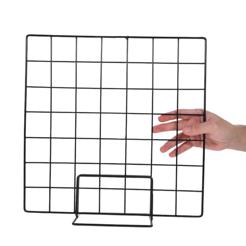 Expositor de rejilla metálica estable con paneles modulables para aulas creativas 4