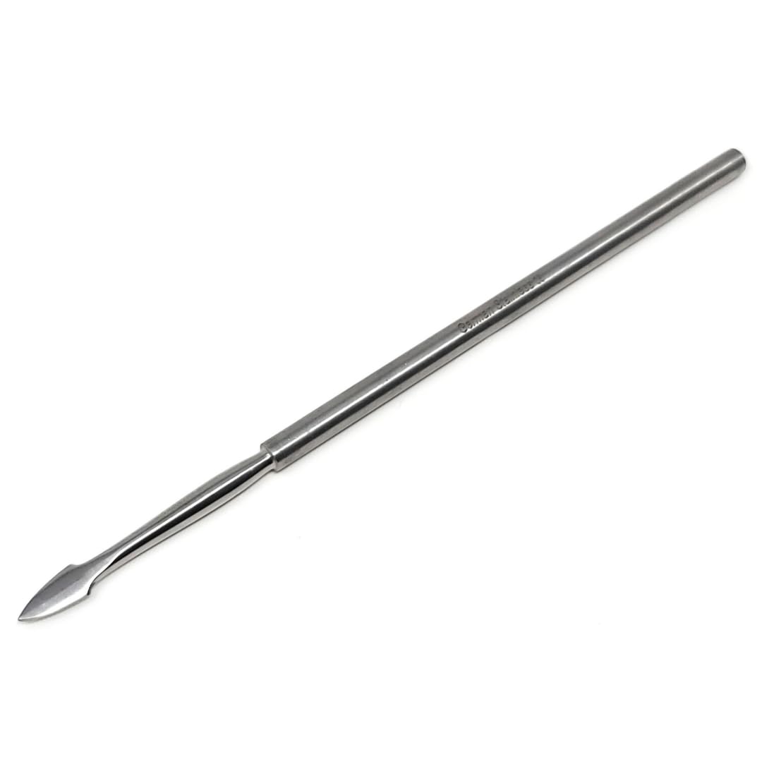 Dissecting Teasing Needle Set - Metal Chuck Handle With 12 Needles For Biology Lab & Science Education