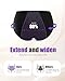 TANSTC Cotton Period Underwear Women Heavy Flow Leakproof Postpartum Teens Hipster Briefs 3 Pack Black L
