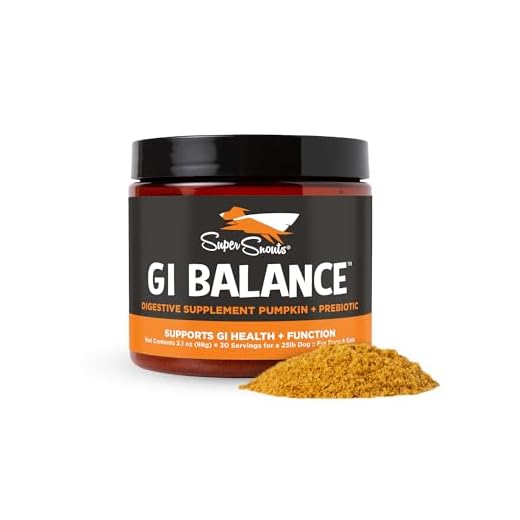Super Snouts GI Balance Digestive Supplement for Dogs & Cats, 3.1 oz Pumpkin Powder for Dogs & Prebiotic Gut Health, Immune Support