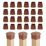 【Dimensioni applicabili】 PACCHETTO di 24 coperture di protezione per le gambe della sedia in silicone, i cappucci per sedie rotondi sono adatti per: 25 mm-30 mm (1
