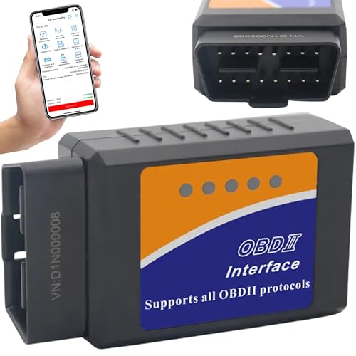 Allstric® OBD2 Bluetooth para iOS, Android y Windows. OBD2 Diagnosis Coche Multimarca. Maquina Diagnosis Coche de Fallos y Errores de Motor. Escaner para Coches desde 1996 con toma OBD 2. Scanner OBD2