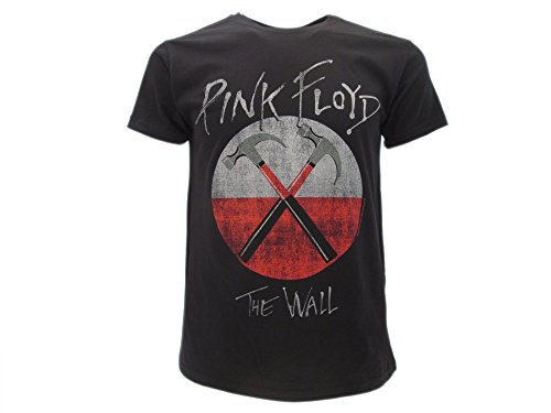 Pink Floyd Camiseta original negra The Wall Muro con etiqueta y etiqueta de originalidad Negro XS