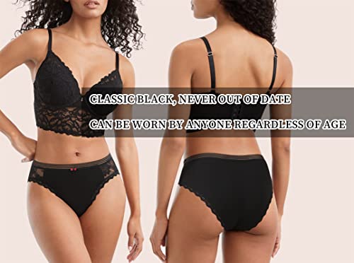 Levao Cotton Underwear Women's Bikini Panties Breathable Hipster Stretch Full Briefs Multipacks S-Xl #TOP1