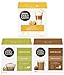 NESCAFÉ DOLCE GUSTO Variety Pack Coffee Pods (Pack of 3, Total 48 Capsules) – Cappuccino, Latte Macchiato & Café Au Lait