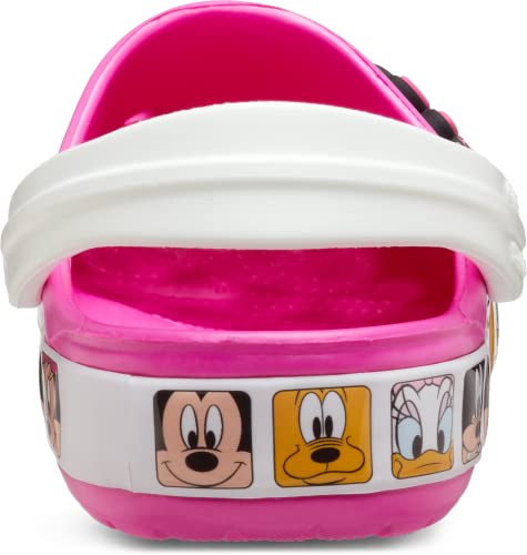 Crocs FunLab Disney Minnie Mouse Sandália, Meninos e Meninas, Rosa (Electric Pink), 28