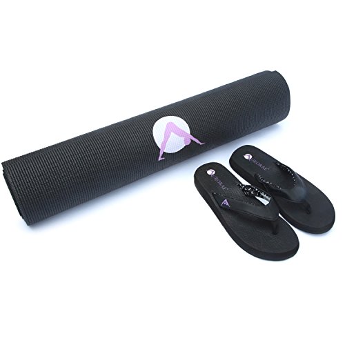 Aurorae Classic/Printed Extra Thick and Long 72" Premium Yoga Mat with Non Slip Rosin included. Beginners to Pros - Thumbnail 3