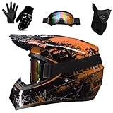Casco Infantil para Motocross,S(52-53cm))