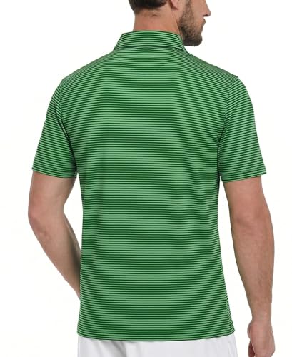 Image of TELALEO 4 /5 Pack Mens Polo Shirts Quick Dry Short Sleeve Golf T Shirt Performance Moisture Wicking Casual Workout