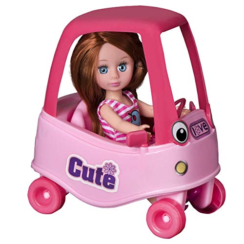 Playkidz simulación muñeca Brunet (Mini Doll Coupe playset: Juego de simula)