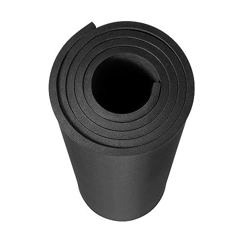 AMZQNART 8mm EVA Foam Sheets Rolls for Crafts Black Cosplay Foam 39x59in