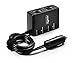 [Upgraded] Rocketek 2-Socket Cigarette Lighter Power Adapter DC Outlet Car Splitter 6A 4 Port USB Car Charger for iPhone X/8/7/6s/6 Plus, Samsung Galaxy S8/S7/S6/Note 8 5, Dash Cam and GPS