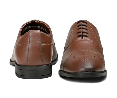 Image of LOUIS STITCH Derby Formal Shoes for Men | Lace-Up Cap Toe | Ideal for Business, Casual, Parties (RGCTBB)