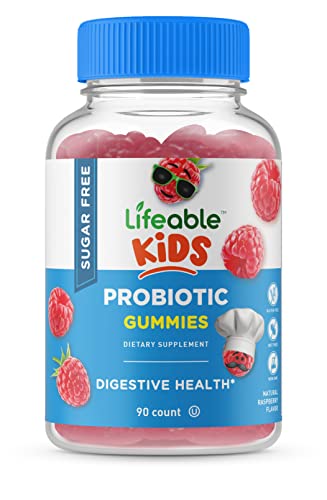 Lifeable Sugar Free Probiotics For Kids – Great Tasting Natural Flavor Gummy Supplement Chewable – Gmo Free, Vegetarian, Gluten Free – For Gut Health And Immune Support – For Children – 90 Gummies #TOP9