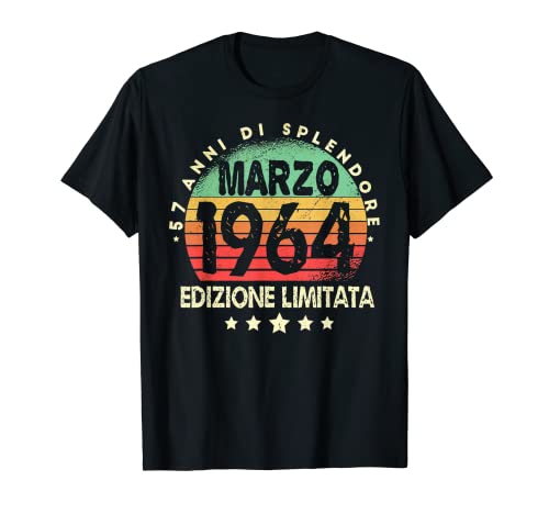 1964 Año 1964 57 años cumpleaños hombre regalo marzo 1964 Camiseta