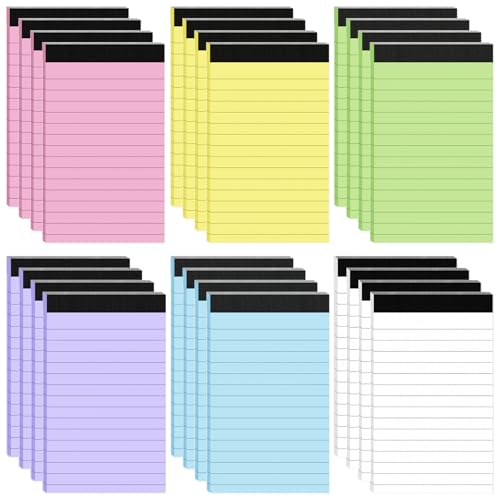 24 Pack Small Notepad Colored Note Pads 3x5 Mini Notepads Pocket Notepad
