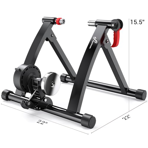 image for Sportneer Bike Trainer - Magnetic Stationary Bike Stand for 26-28