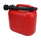 【Con manguera de 27 cm de largo】 No más problemas al verter la gasolina con el tubo de escape de 27 cm de largo conectado a nuestro bidón de gasolina. Permite el suministro directo y controlado de la gasolina sin tener que preocuparse de derrames. La simplicidad y la asequibilidad son nuestra principal preocupación cuando se trata de la gestión de combustible.