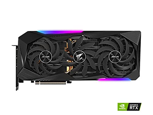 Image of GIGABYTE AORUS GeForce RTX 3070 Ti Master 8G Graphics Card, MAX-Covered Cooling, 8GB 256-bit GDDR6X, GV-N307TAORUS M-8GD Video Card