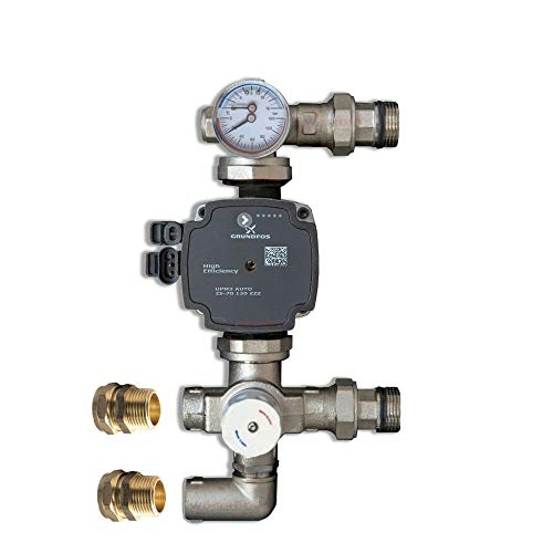 GRUNDFOS UPM3 Pomp 25-70 130 met mengklep voor UNDERFLOOR Verwarming Wärmer System PSW Trade SUPPLIERS LTD