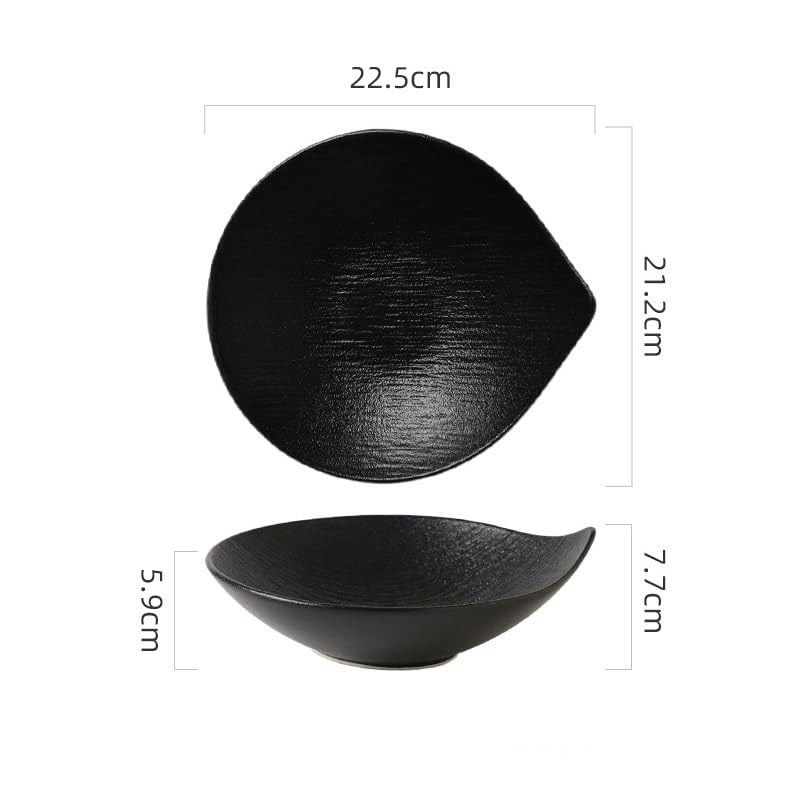 Talerz obiadowy, talerze, 18 cm, kreatywna ceramiczna miska do sałatek, specjalny kształt, deser, owoce, przekąska, hotel, restauracja, zastawa stołowa, talerz obiadowy do układania w stos, talerze