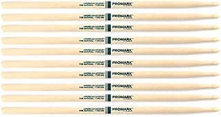 4 PACK Promark TXR5AW American Hickory Natural Wood Tip, Unlacquered TXR5AW-4