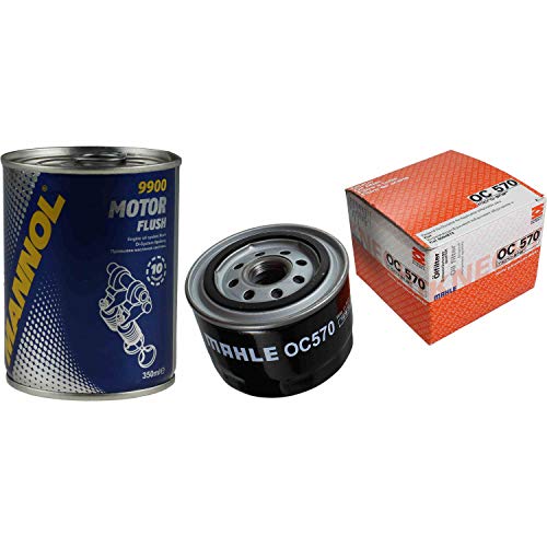 MAHLE/KNECHT OC 570 Filtre à huile d'origine + rinçage moteur SCT Flush