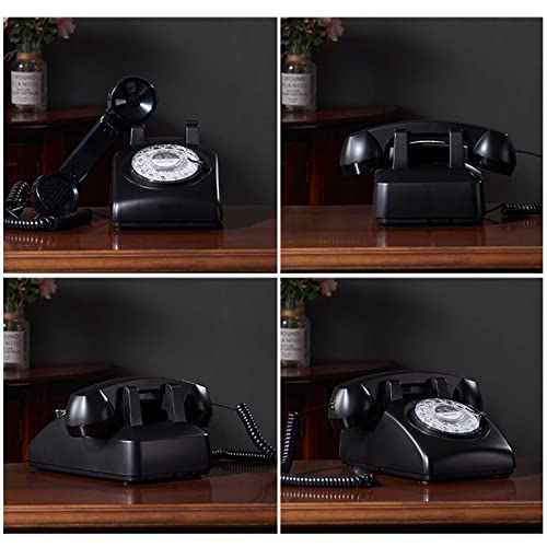 Téléphone classique vintage à la mode noir pour maison et bureau