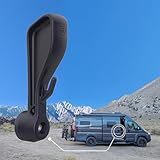 OpenGlass Van Mods - Dodge Ram ProMaster Van Sliding Door Handle Upgrade - All Years (2014-2025) - Long Handle, Ergonomic Finger Scoops & Hanging Hook - 1 min Install, Virtually Indestructible