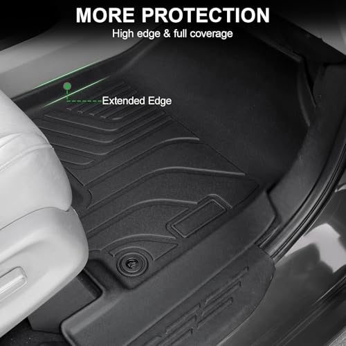 Image of Floor Mats for Honda Odyssey 2018-2026, TPE All Weather Durable Floor Liners for Honda Odyssey Accessories