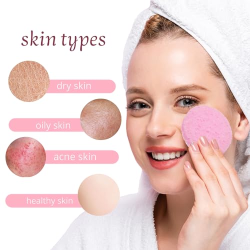 Éponge visage ronde compressée verte lot de 100 compact et doux