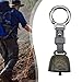 Yiju Ornament Hanging Metal with Snap Hook Noise Maker Pet Bell for Outdoor Camping Fishing Hiking Climbing, Grey