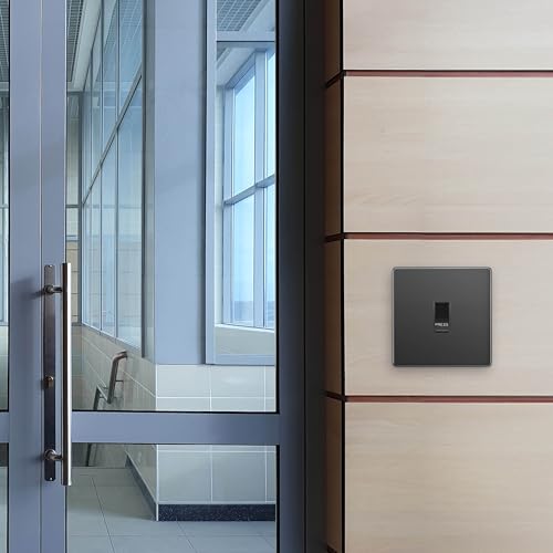 BG Evolve Einzeldruckschalter, Schwarz, Chrom, 10 A