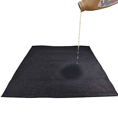 KALASONEER Oil Spill Mat,Absorbent Oil Mat Reusable Washable,Contains Liquids, Protects Driveway Surface,Garage or Shop,Parking,Floor(36inches x 48inches)