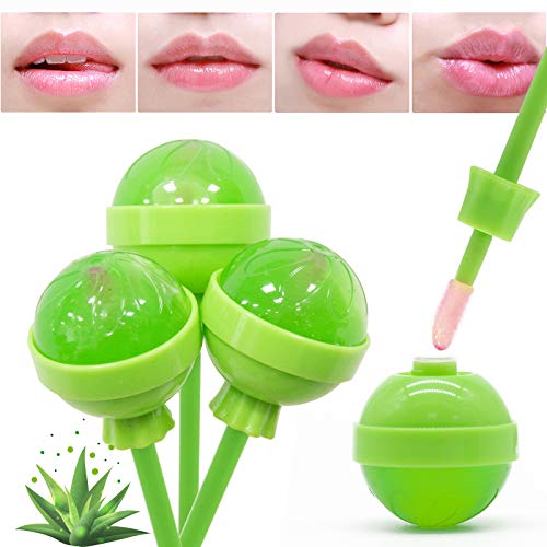 DAGEDA Color Changing Liquid Lipstick Set, 3Pcs Aloe Vera Color-Change Moisturizing Lip Oil, Temperature Color Changing Hydrated Travel Size Lip Gloss&Long Lasting Plumper Repair Lips Skin Care Kit