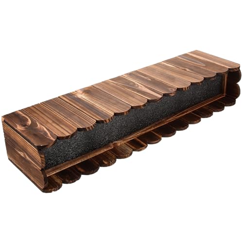 HOOWIFFY Jardinera de Madera Rústica Ligera y Resistente Ahorra Espacio para y Flores Adecuado para de Jardín y Hogar