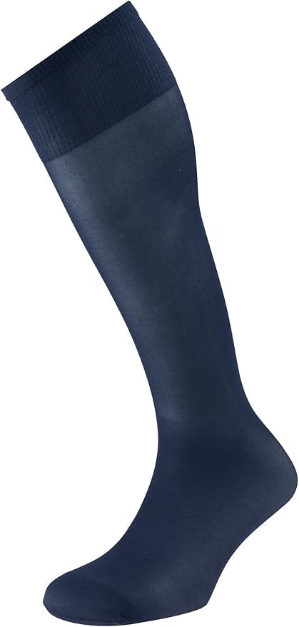Calcetines de vestir antipresion - Pack de 12 pares - Hombre - Diseño Tubular - Ajustable - Extra largo - 98% Poliamida, 2% Elastano