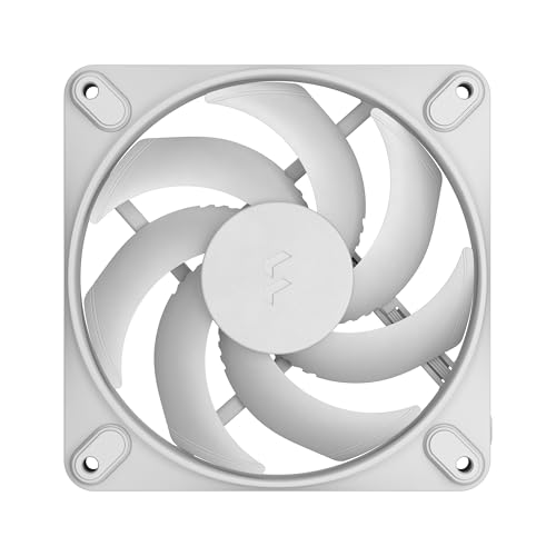 Image of Fractal Design Momentum 12 - Silent PC Case Fan - 120 mm - Liquid Crystal Polymer LCP Blades - FDB Fluid Dynamic Bearing - PWM Control - Cooling Performance - Powerful Airflow - White