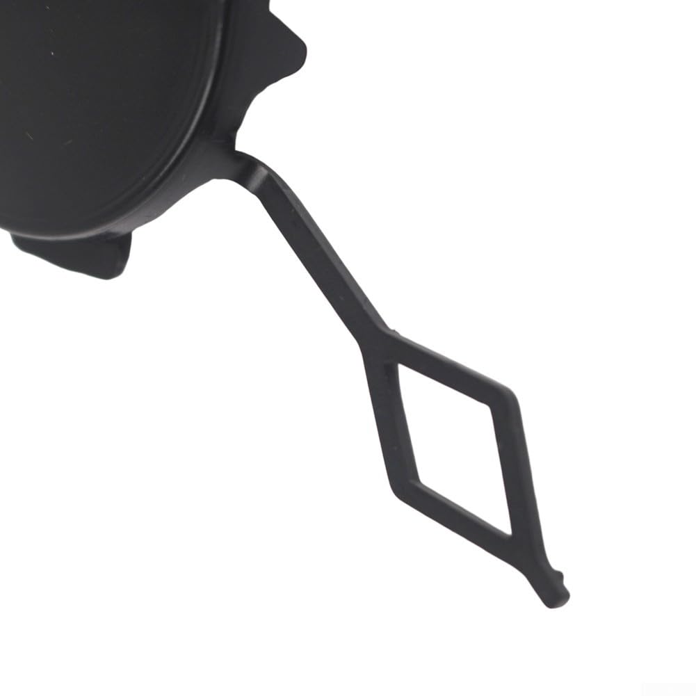 Zoegneer Cache de crochet de remorquage arrière pour 208 2012-2019 - Insert de pare-chocs en plastique noir de rechange OEM 1607255580 PG3261286 - Installation encliquetable