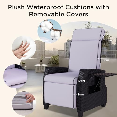 Fauteuil relax jardin zero gravity ergonomique TY01 avec dossier réglable - 7