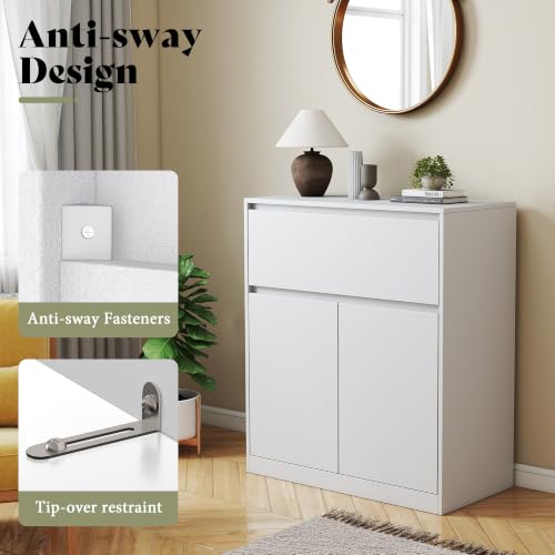 Image of AMERLIFE Modular DIY 2-Door Storage Cabinet, 32 x 16 x 36 Inch
