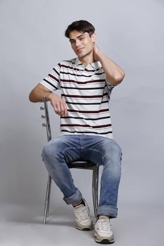Image of GODFREY Half Polo T Shirt for Men with Pocket