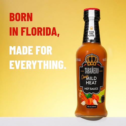 Image of Tabanero Classic Mild Heat Hot Sauce, All Natural, Small Glass Bottle, 5 oz